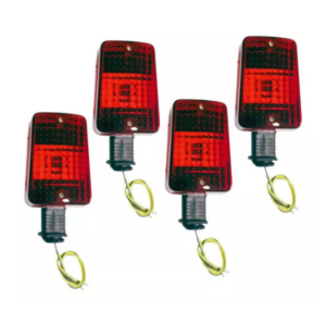 KIT 4 Pisca Seta da Honda CG 125 Today Titan 83/99 com fiação VERMELHO