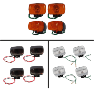 KIT 4 Pisca Seta Bros 125/150 -Tornado 250 - XLR 125 - XR 200 - XR 250 - POP 100 [ CRISTAL | AMBAR | FUMÊ ]