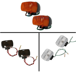KIT 2 Pisca Seta Bros 125/150 -Tornado 250 - XLR 125 - XR 200 - XR 250 - POP 100 [ CRISTAL | AMBAR | FUMÊ ]