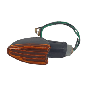 Pisca Mini Flecha Universal LENTE AMBAR C/ Lampada - ROSCA M10