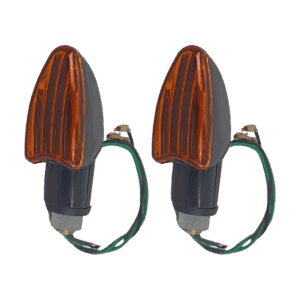 KIT 2 Pisca Seta Mini Flecha Universal LENTE AMBAR C/ Lampada - ROSCA M10