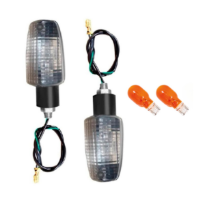 KIT 2 Pisca Seta da Honda Titan 125/150 00/08 - Fan 125/150 05/08 - Com coxim - CRISTAL