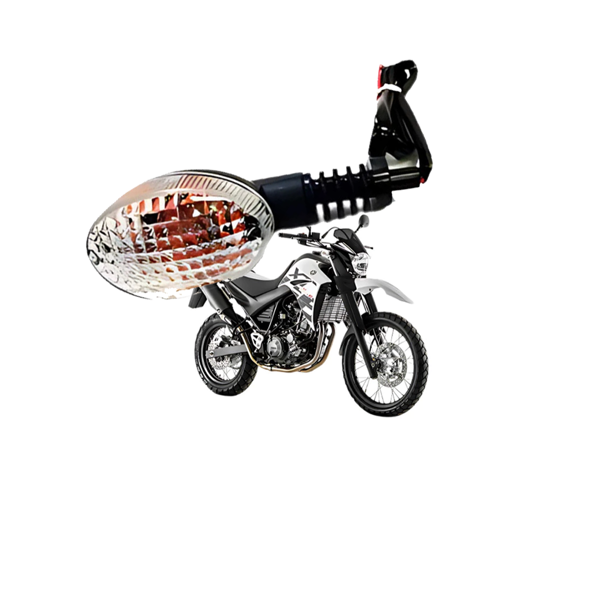 Pisca Seta Yamaha XT 660 05/18 - MT03 17/20 - Modelo Original LENTE CRISTAL E LAMP AMBAR - DIANT DIR OU TRAS ESQ - Imagem 2