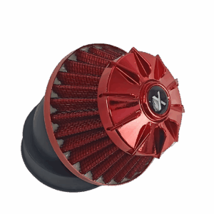 Filtro de Ar Esportivo Universal 36,3MM - 42,0MM - 49,0MM + Adaptador - Vermelho